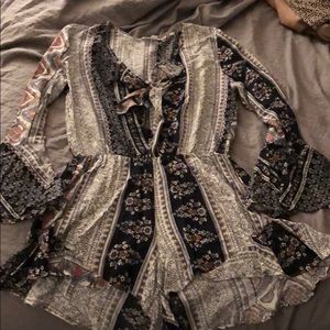 Multicolored floral Romper